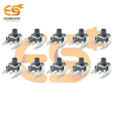 6x6x7mm 2 Pin Right Angle Push Button Momentary Tactile Switch Pack of 10